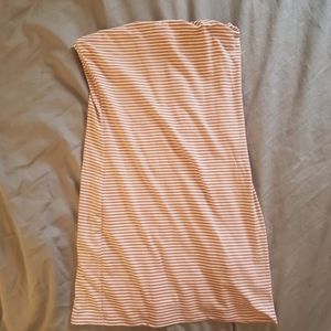 Strapless tube dress
